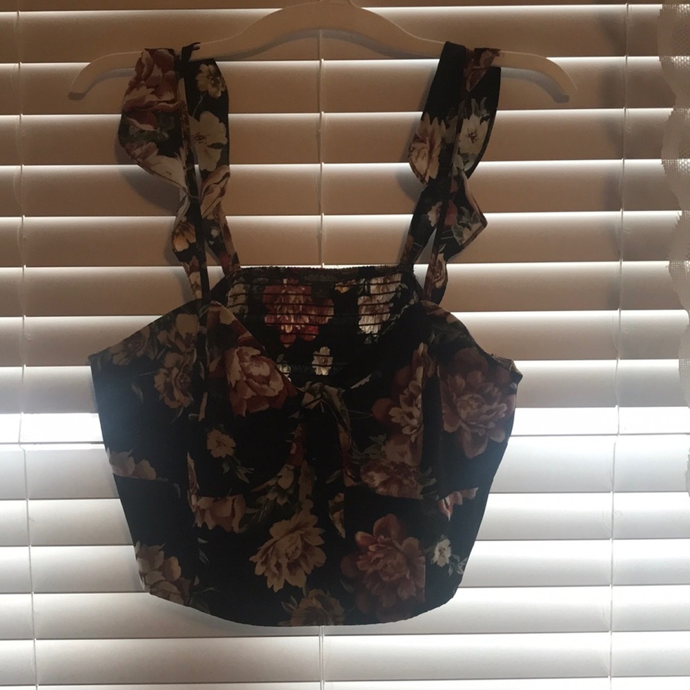 Floral Tie Front top